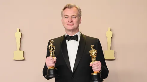 Christopher Nolan, winner of the Best Directing award and the Best Picture award for 'Oppenheimer,' poses in the press room during the 96th Annual Academy Awards at Ovation Hollywood on March 10, 2024 in Hollywood, California.