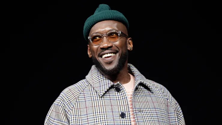 Mahershala Ali speaks onstage during the Amazon MGM Studios CinemaCon 2026 Presentation