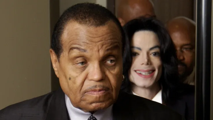 Joe Jackson and Michael Jackson.