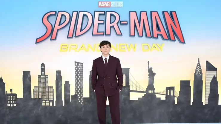 Tom Holland attends the Spider-Man: Brand New Day UK premiere in Odeon Luxe Leicester Square on Wednesday 29th July 2026 in London, England.