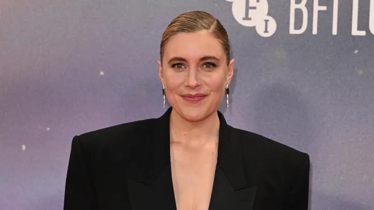 Greta Gerwig attends the "Jay Kelly" Headline Gala at the 69th BFI London Film Festival at The Royal Festival Hall on October 10, 2025 in London, England.