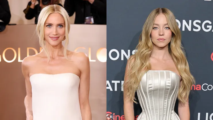 Sydney Sweeney at The Colosseum at Caesars Palace on April 01, 2025 in Las Vegas, Nevada. (Photo by Ethan Miller/Getty Images)