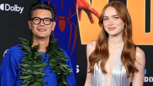 Destin Daniel Cretton and Sadie Sink at the Los Angeles Premiere Of Columbia Pictures' "Spider-Man: Brand New Day"