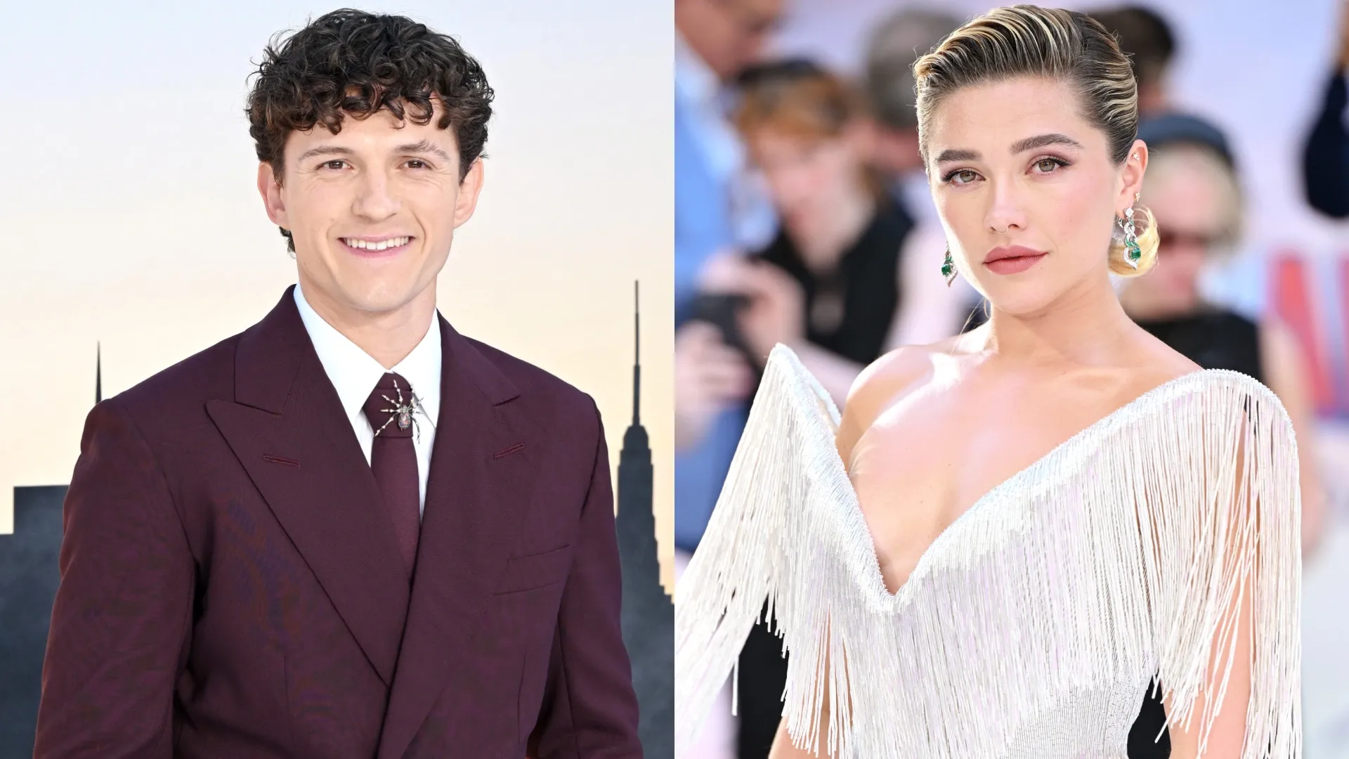 Tom Holland and Florence Pugh (Source: Jeff Spicer/ Getty Images for Sony Pictures)