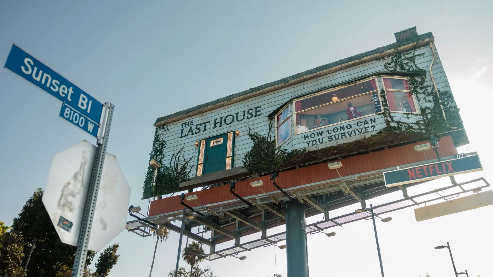 Billboard of The Last House (Source: Joel Barhamand / Netflix)