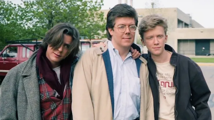 Judd Nelson, John Hughes and Anthony Michael Hall.