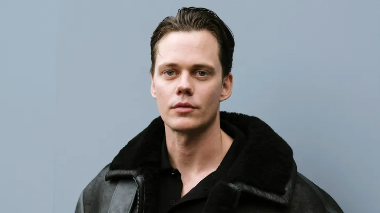 Bill Skarsgård attends the Balenciaga Paris Womenswear Spring-Summer 2025 show as part of Paris Fashion Week on September 30, 2024 in Paris, France.