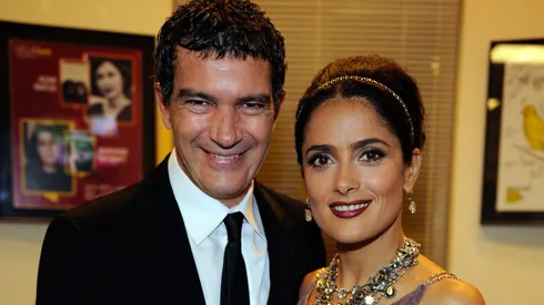 Actors Antonio Banderas and Salma Hayek during the 2009 ALMA Awards held at Royce Hall on September 17, 2009 in Los Angeles, California.