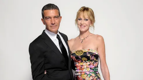 Actors Antonio Banderas (L) and Melanie Griffith pose for a portrait during the 2011 NCLR ALMA Awards held at Santa Monica Civic Auditorium on September 10, 2011 in Santa Monica, California.