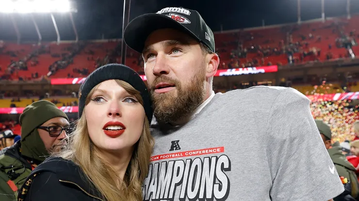 Taylor Swift and Travis Kelce.