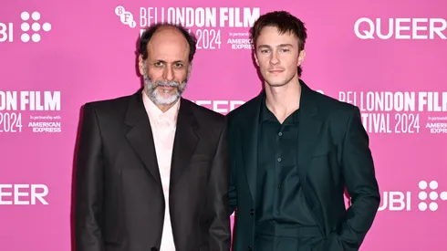 Luca Guadagnino and Drew Starkey attend the "Queer" special presentation during the 68th BFI London Film Festival at The Royal Festival Hall on October 17, 2024 in London, England.