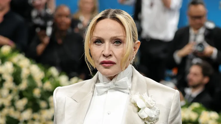 Madonna attends the 2025 Met Gala Celebrating "Superfine: Tailoring Black Style" at Metropolitan Museum of Art on May 05, 2025 in New York City.