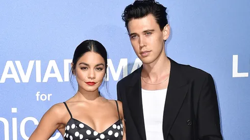 Vanessa Hudgens and Austin Butler attend the photocall at the Unicef Summer Gala Presented by Luisaviaroma at on August 09, 2019 in Porto Cervo, Italy.