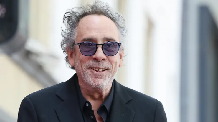 Tim Burton attends his Hollywood Walk of Fame Star ceremony on September 03, 2024 in Hollywood, California.