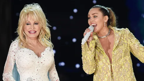 Dolly Parton and Miley Cyrus.