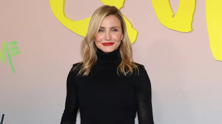 Cameron Diaz attends the world premiere of Apple's "Outcome" at AMC Lincoln Square Theater on April 06, 2026 in New York City.