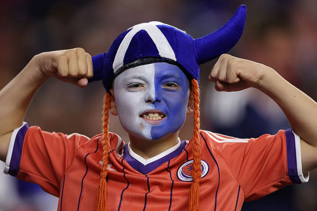 Hinchas de Escocia en Boston.