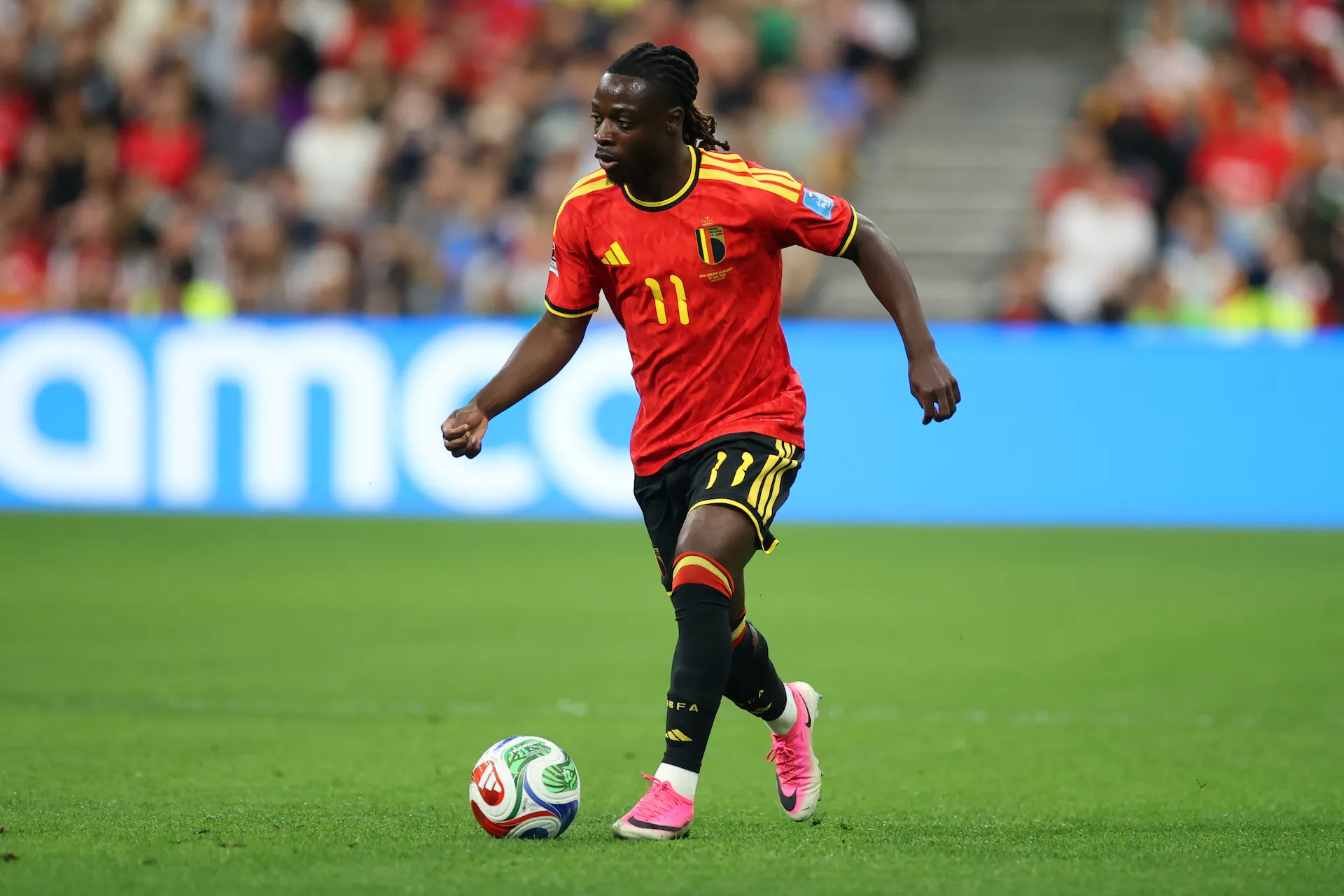 Doku volvió al Mundial tras asistir al nacimiento de su hijo y ahora será titular ante Senegal (Photo by Alex Grimm/Getty Images)